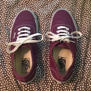 Maroon Classic Authentic Vans